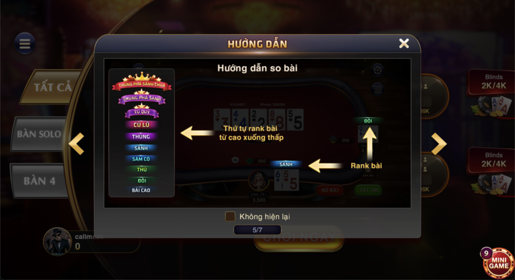 Bài Poker Allin or Fold 2 bài allin or fold sunwin