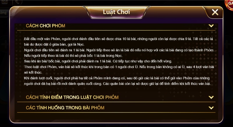 Phỏm bao nhiêu cây